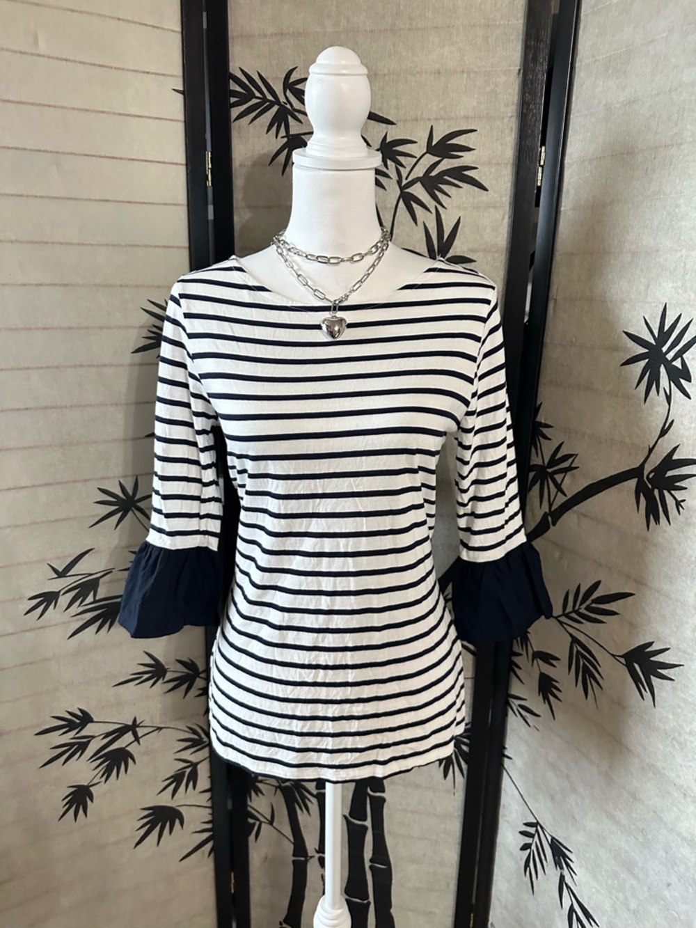 Boden striped long-sleeve Breton top Size 8
